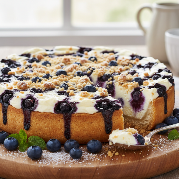 Velvety Blueberry Cream Cheese Delight recipe