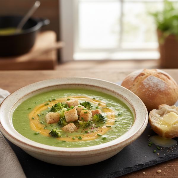 Velvety Broccoli-Cheddar Bisque recipe