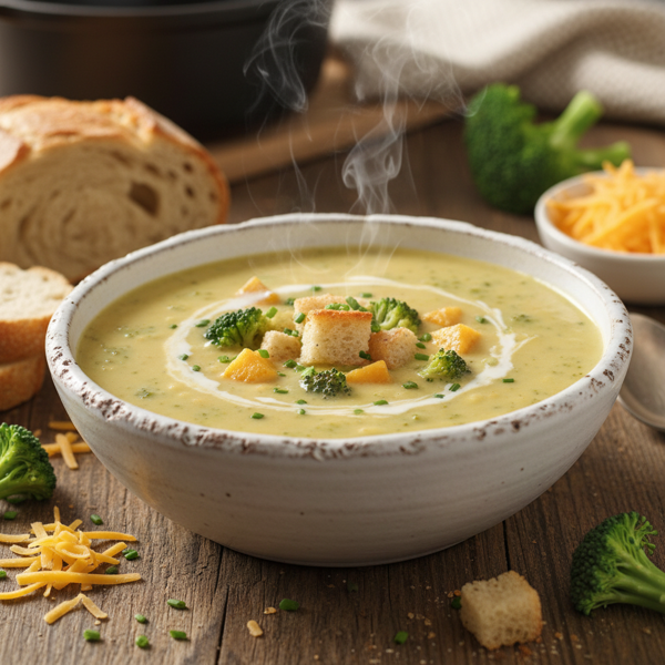 Velvety Broccoli Cheddar Delight recipe