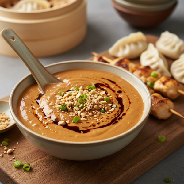 Velvety Chinese Peanut Dipping Sauce recipe