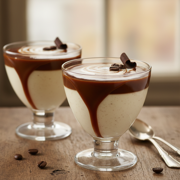 Velvety Coffee Syrup Panna Cotta recipe