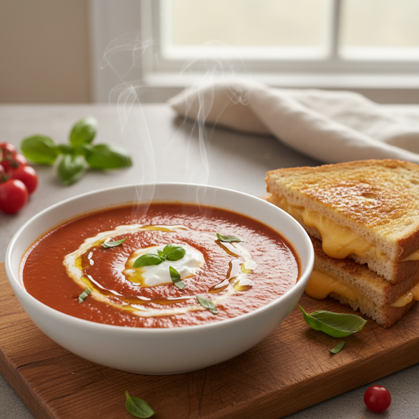 Velvety Cream of Tomato Soup recipe