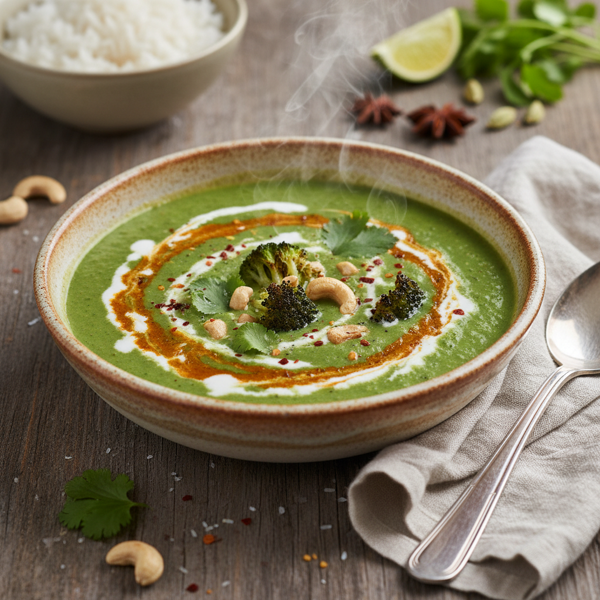 Velvety Curried Broccoli Delight recipe