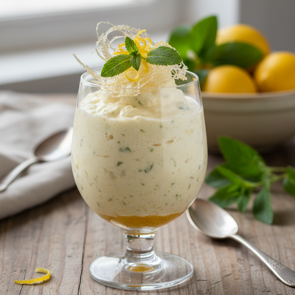 Velvety Lemon Verbena Bliss Syllabub recipe