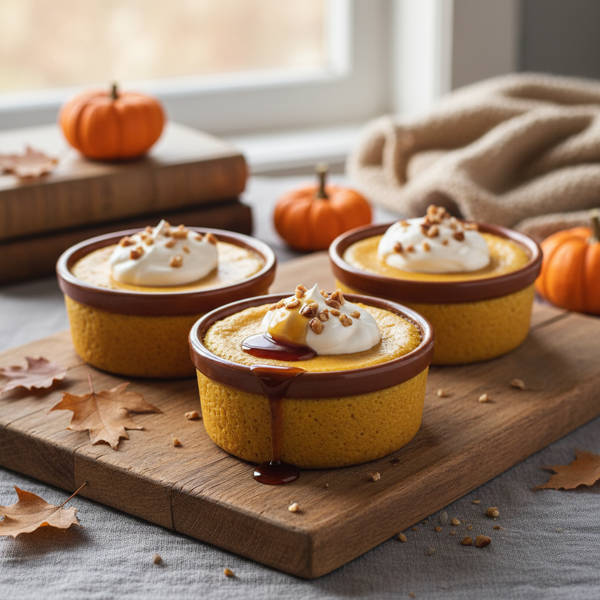 Velvety Maple Pumpkin Custards recipe