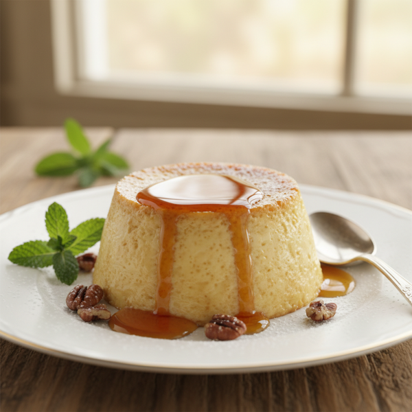 Velvety Maple Ricotta Custard Flans recipe