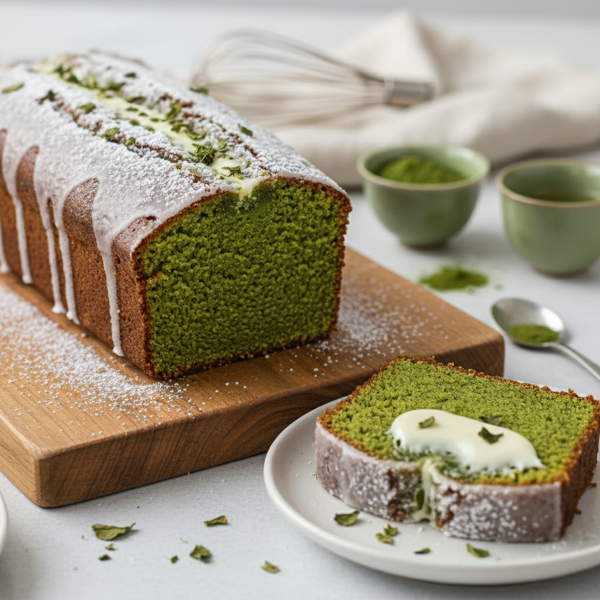 Velvety Matcha Pound Cake recipe