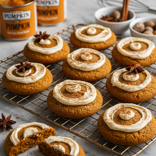 Velvety Pumpkin Spice Delight Cookies recipe