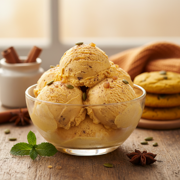 Velvety Pumpkin Spice Ice Cream recipe