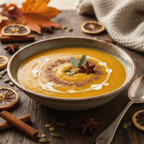 Velvety Pumpkin Spice Soup recipe