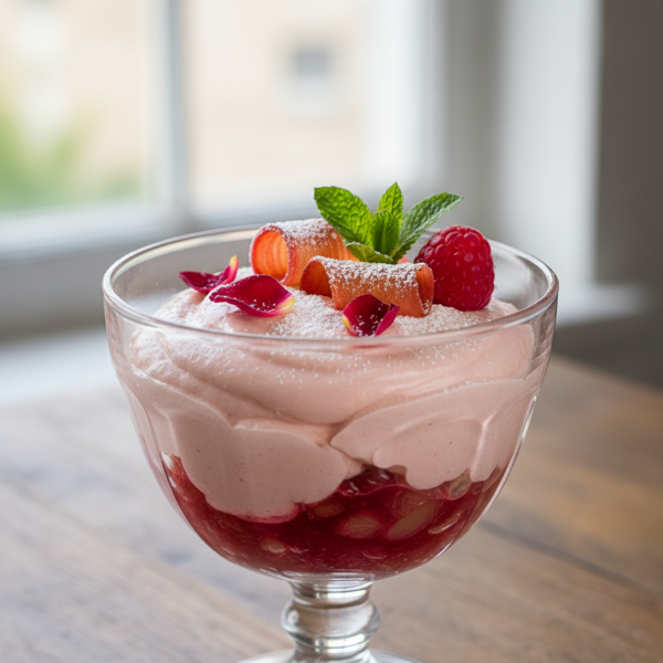 Velvety Rhubarb Delight recipe