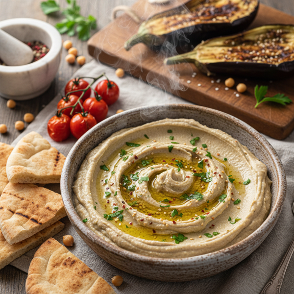 Velvety Roasted Eggplant Dip recipe