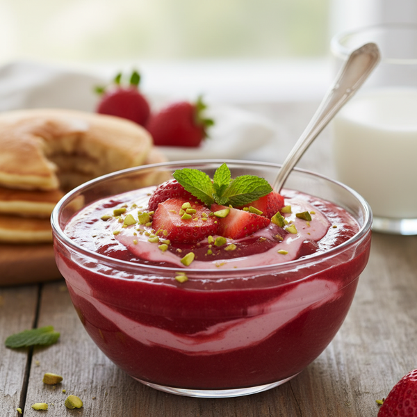 Velvety Strawberry Delight Topping recipe