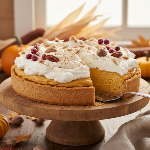 Velvety Thanksgiving Pumpkin Chiffon Pie (Gelatin-Free) recipe