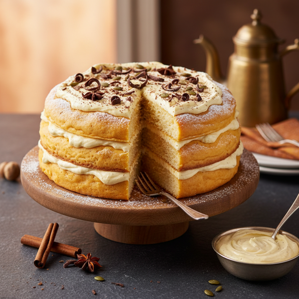 Velvety Three-Layer Pumpkin Chiffon Delight recipe