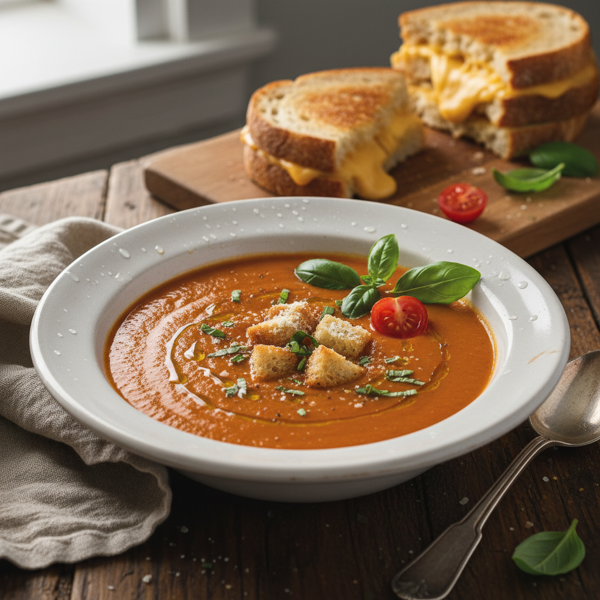 Velvety Tomato Basil Soup recipe