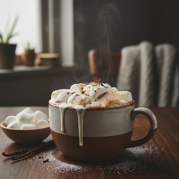 Velvety Vanilla Marshmallow Hot Chocolate recipe