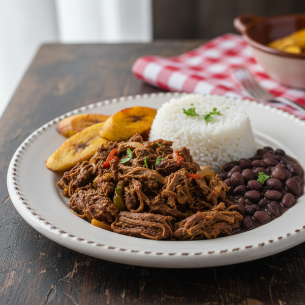 Venezuelan Pabellón with Shredded Beef recipe