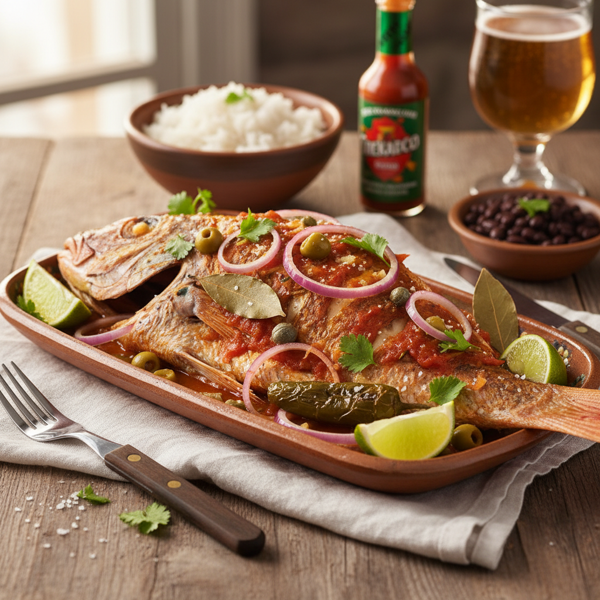 Veracruz-Style Baked Red Snapper recipe
