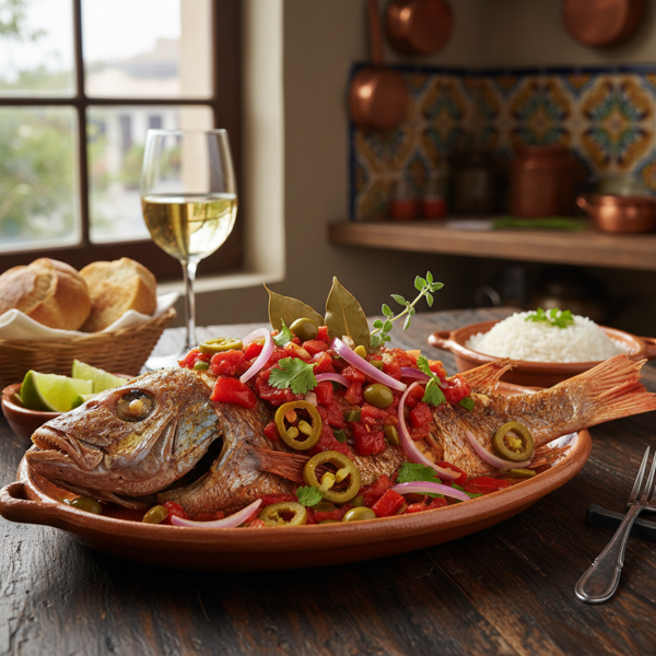 Veracruz-Style Red Snapper with Tomato Salsa recipe