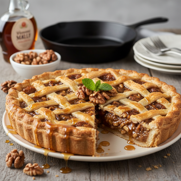 Vermont Maple Walnut Delight Pie recipe