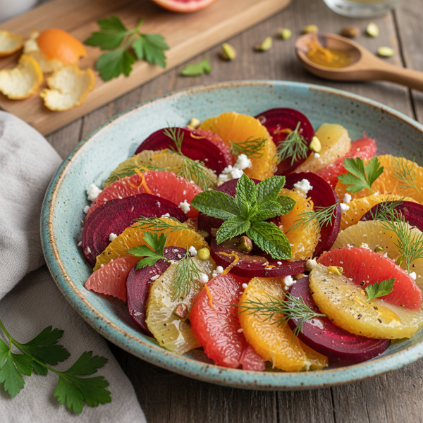 Vibrant Beet Citrus Salad with Fresh Herbs recipe