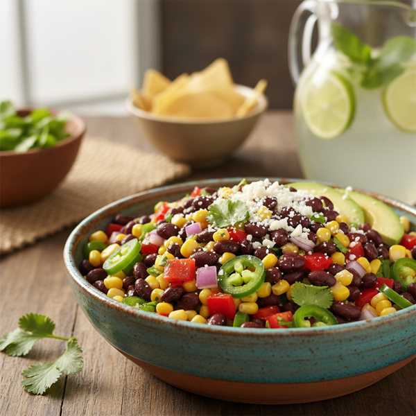 Vibrant Black Bean and Corn Fiesta Salad recipe