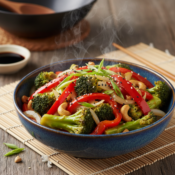 Vibrant Broccoli and Red Pepper Stir-Fry recipe
