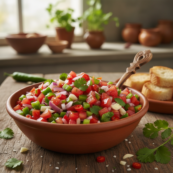 Vibrant Chilean Pebre Salsa recipe