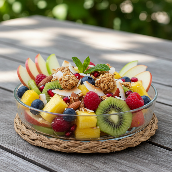 Vibrant Crunchy Fruit Medley recipe