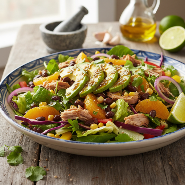 Vibrant Cuban Salad with Garlic Vinaigrette recipe