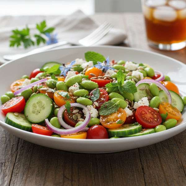 Vibrant Edamame Garden Salad recipe