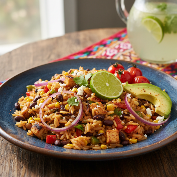 Vibrant Fiesta Rice Delight recipe