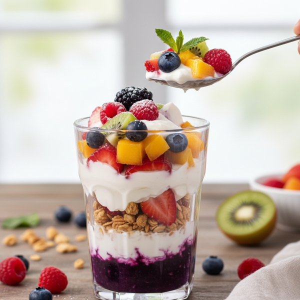 Vibrant Fruit and Yogurt Parfait recipe