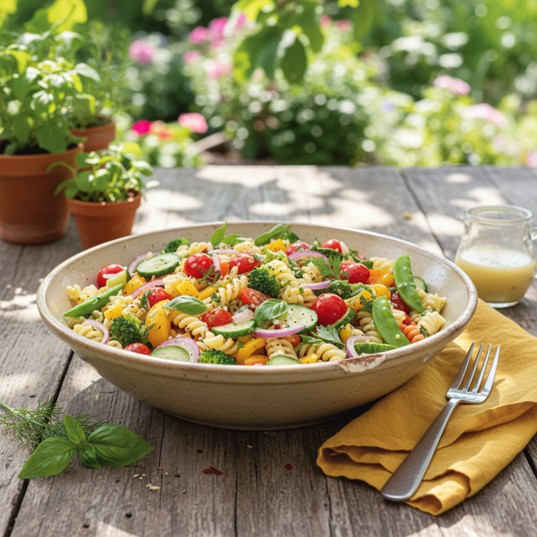 Vibrant Garden Pasta Salad recipe