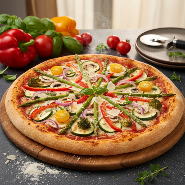 Vibrant Garden Veggie Pizza recipe