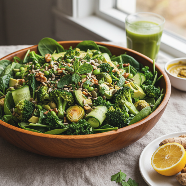 Vibrant Green Immunity Salad recipe