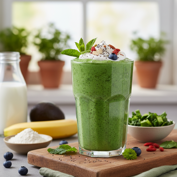 Vibrant Green Superfood Smoothie recipe