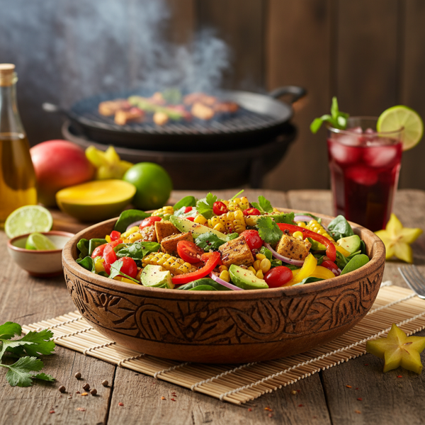 Vibrant Jamaican Vegetable Medley Salad recipe