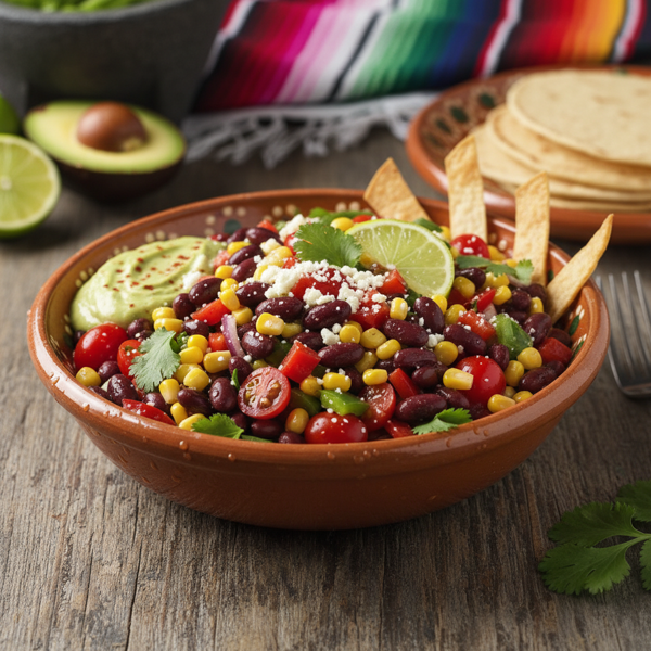 Vibrant Mexican Bean Fiesta Salad recipe
