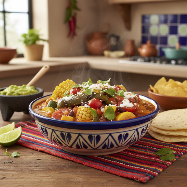 Vibrant Mexican Vegetable Medley Stew recipe