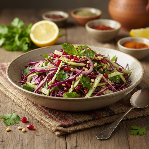 Vibrant Middle Eastern Cabbage Salad recipe