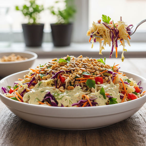 Vibrant Sauerkraut Crunch Salad recipe