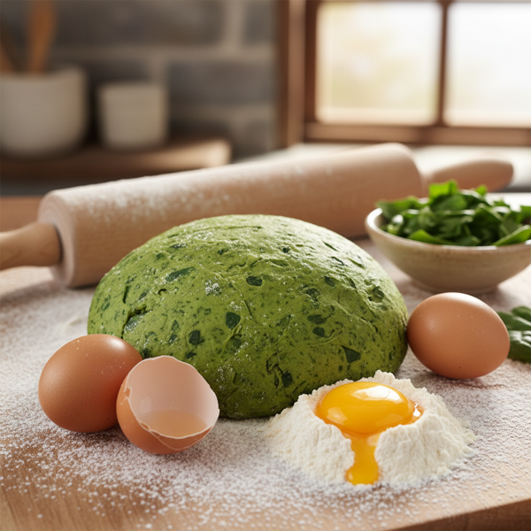 Vibrant Spinach Egg Pasta Dough recipe