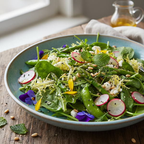 Vibrant Spring Greens Salad recipe