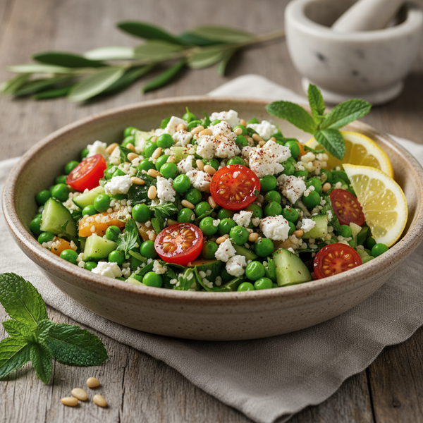 Vibrant Tabbouleh-Pea Delight recipe