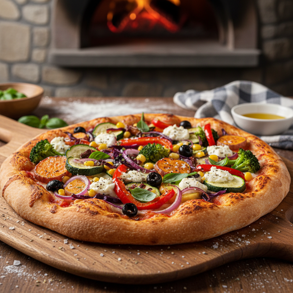Vibrant Veggie Paradise Pizza recipe