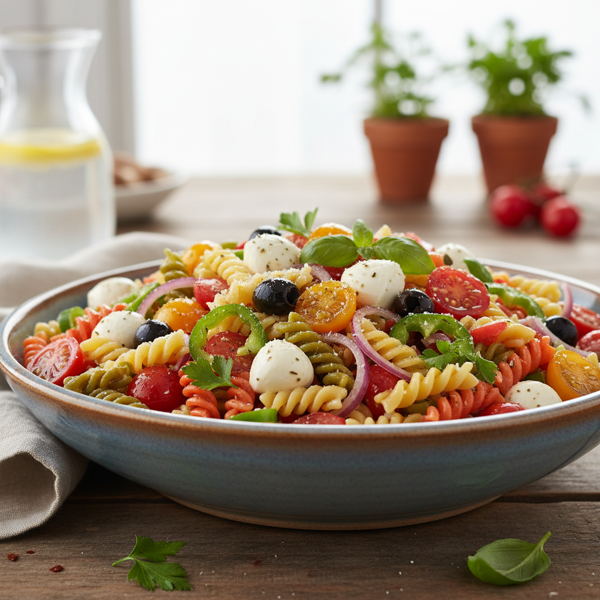 Vibrant Wholesome Pasta Salad recipe