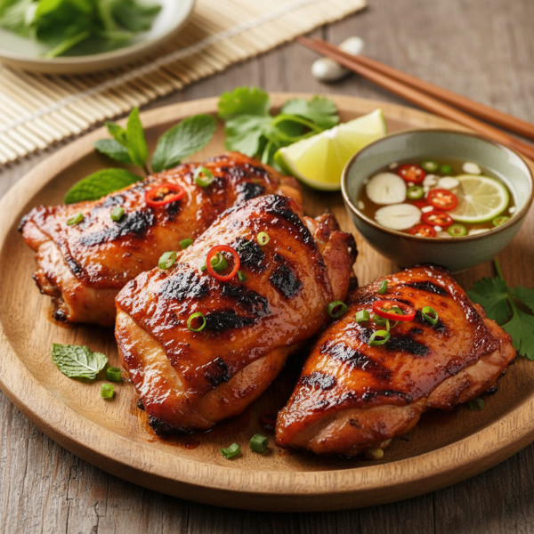 Vietnamese Grilled Chicken Thighs (Gà Nướng) recipe
