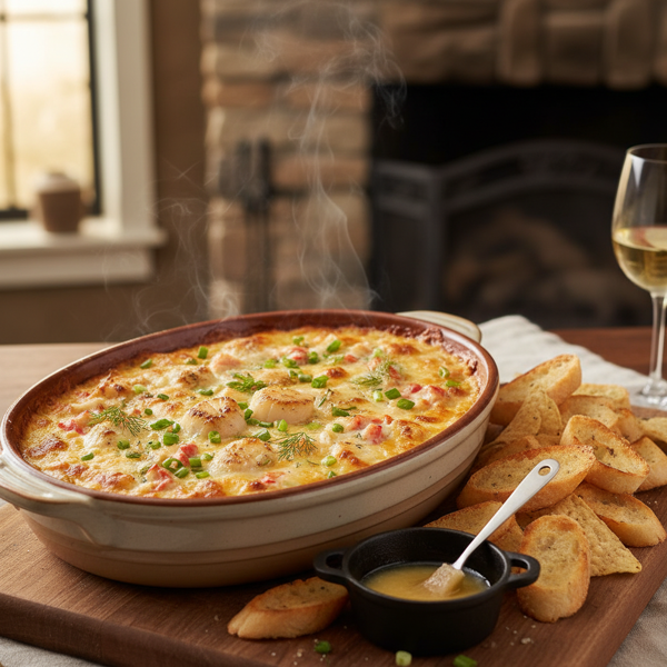 Warm Chunky Seafood Delight Dip recipe